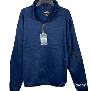 NWT XL Quarter Zip‎ Fleece Lined Pullover Space Dye Jacket  Jackson Hole Men’s